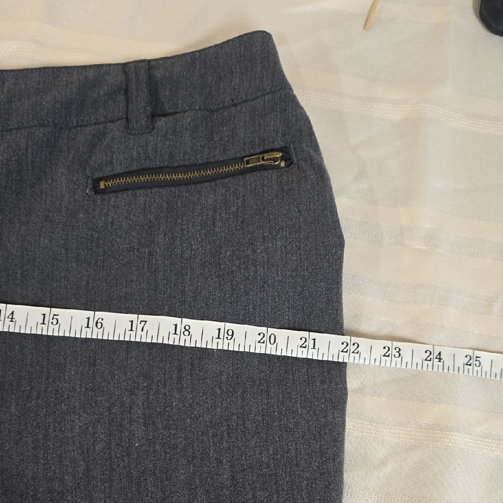 Avenue Gray Trousers with Gold Zipper Accents - Picture 5 of 7